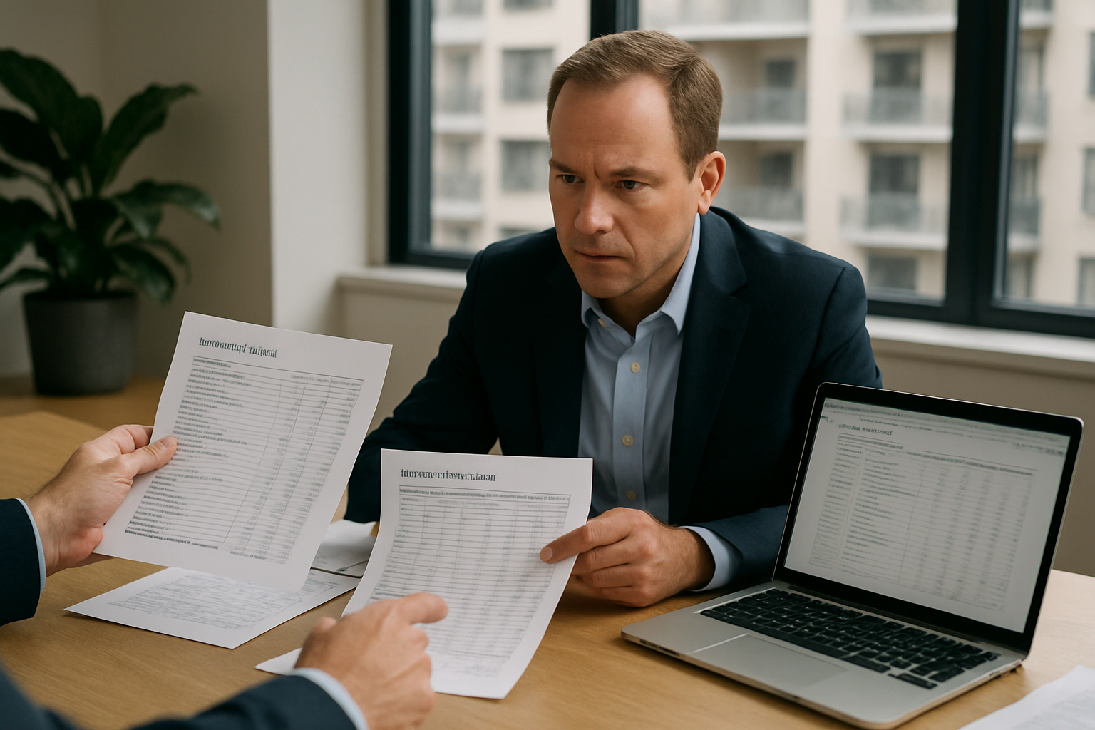 Multifamily operations team reviewing portfolio information